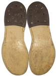 Moe Howard's Shoes, Circa 1960s, Possibly Worn in ''The Three Stooges Meet Hercules'' -- Slip-on Romeo Style Shoes Approx. Size 10 -- Faux-Leather Finish Has Some Chipping & Wear, in Good Condition